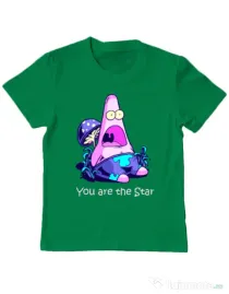 Tricou ADLER copil You are the star Verde mediu
