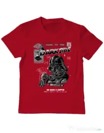 Tricou ADLER copil Dark Side Coffee Rosu