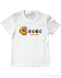 Tricou ADLER copil Impostor detected Alb