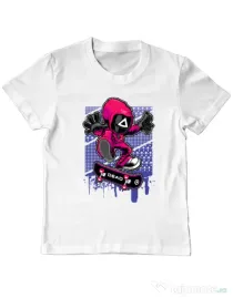 Tricou personalizat copil Squid Game 3 Alb