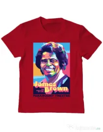 Tricou personalizat copil James Brown Rosu