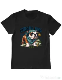 Tricou personalizat copil BULLDOG 09 Negru