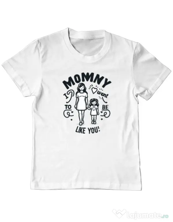 Tricou personalizat copil M&D 07 Alb