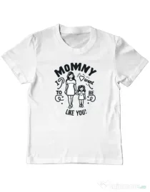 Tricou personalizat copil M&D 07 Alb