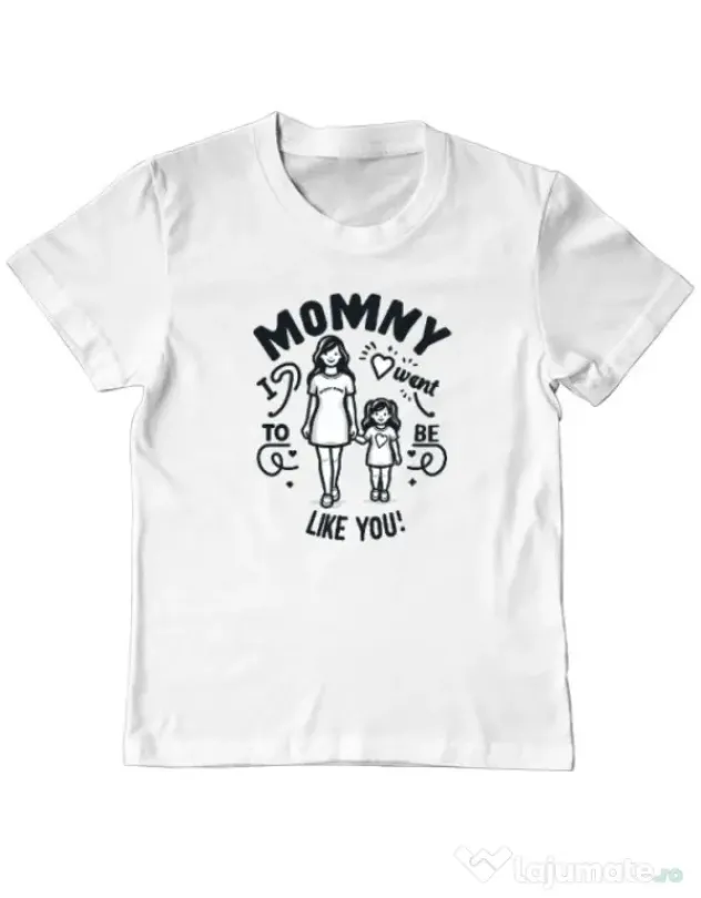 Tricou personalizat copil M&D 07 Alb