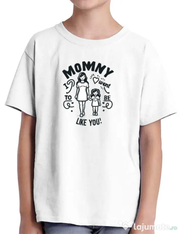 Tricou personalizat copil M&D 07 Alb