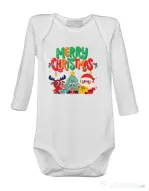 Baby body Hei, prietenii mei de Crăciun! Alb