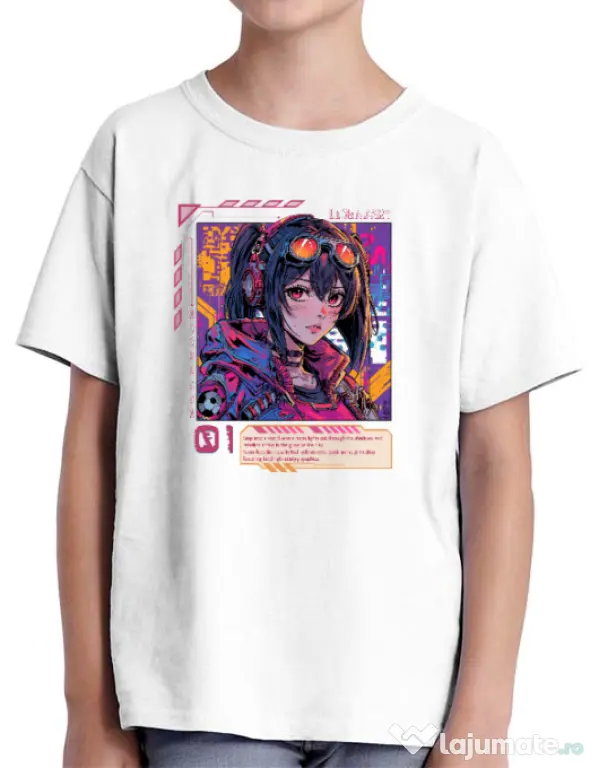 Tricou personalizat copil NEON DREAMS Alb