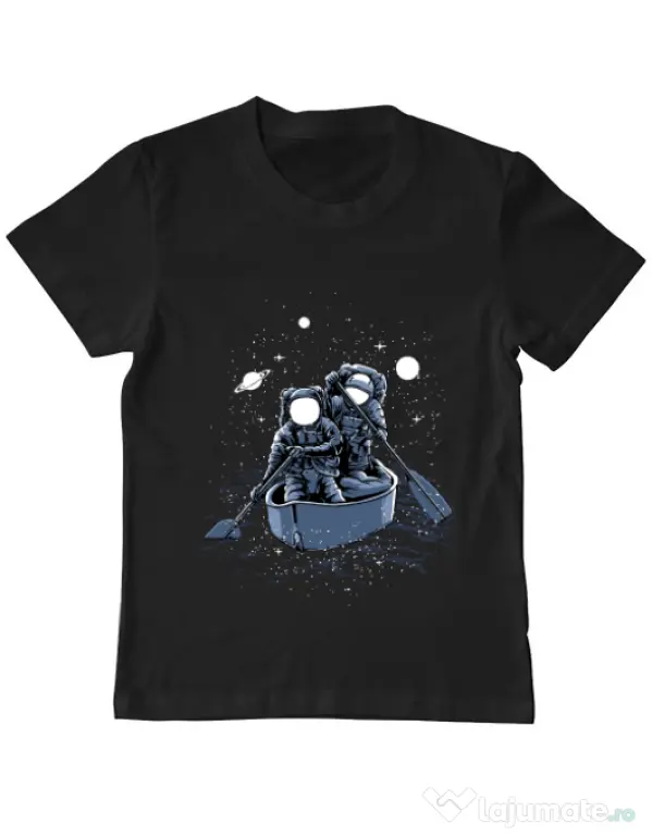 Tricou ADLER copil Across the galaxy Negru