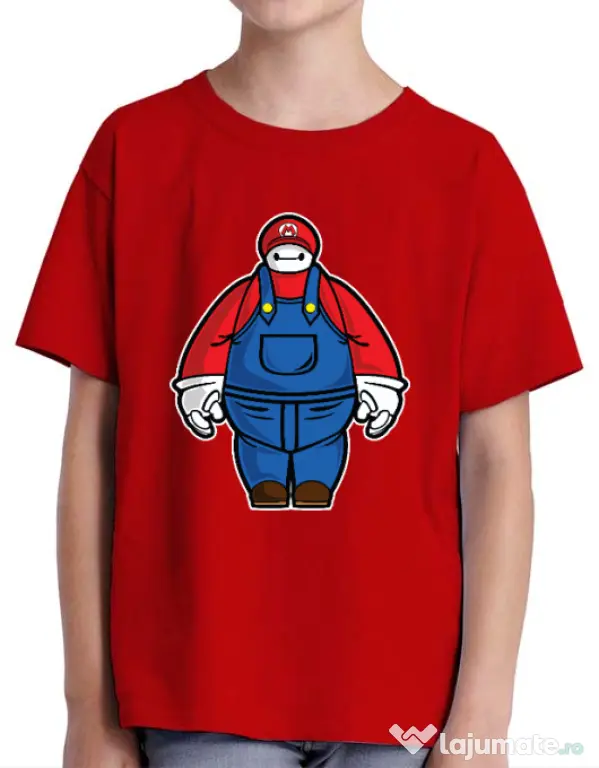 Tricou ADLER copil Baymario Rosu