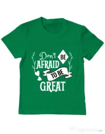 Tricou ADLER copil Be great Verde mediu