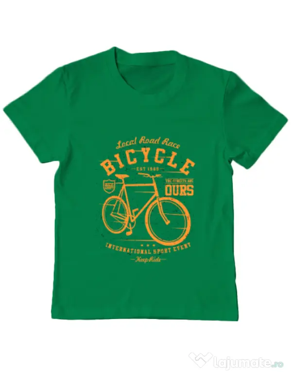 Tricou ADLER copil Bicycle Verde mediu