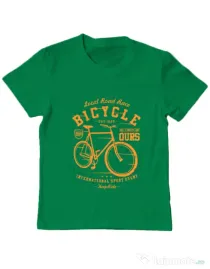 Tricou ADLER copil Bicycle Verde mediu