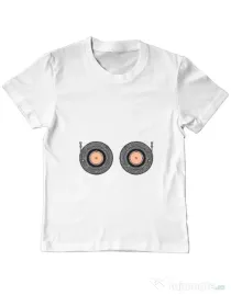 Tricou ADLER copil Boobs Rhythm Alb