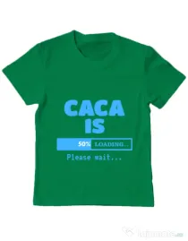 Tricou ADLER copil Caca is loading Verde mediu