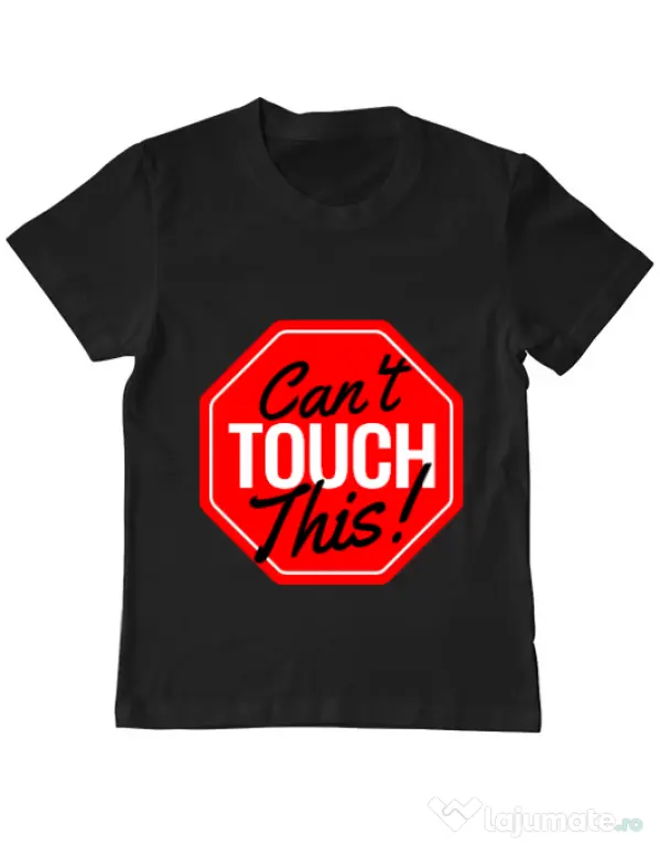 Tricou ADLER copil Can’t touch this Negru