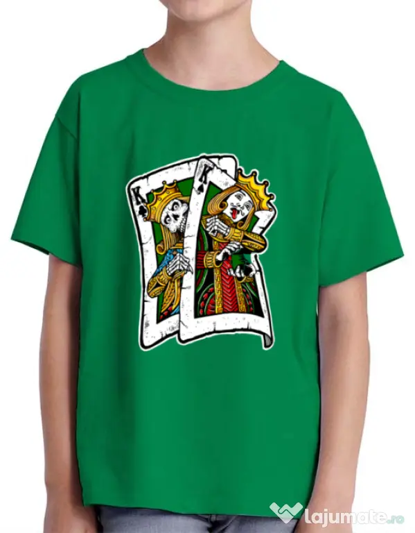 Tricou ADLER copil CARD Verde mediu