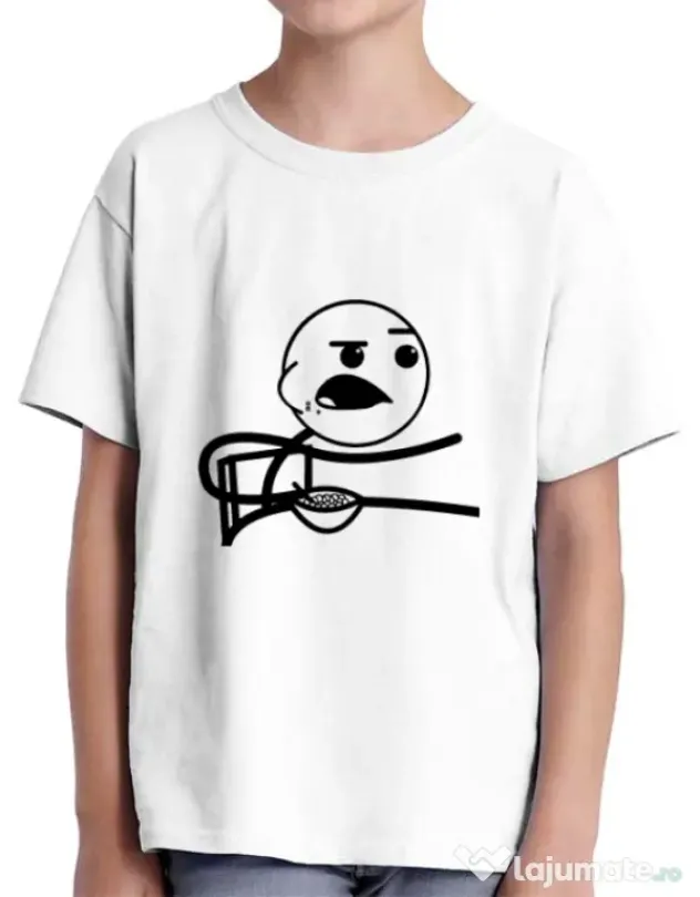 Tricou ADLER copil Cereal Guy Alb