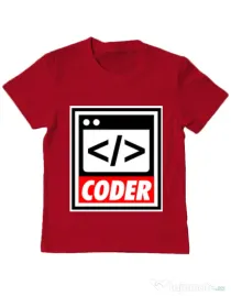 Tricou ADLER copil Coder Rosu
