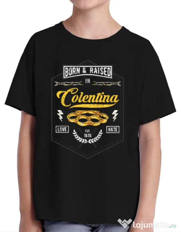 Tricou ADLER copil Colentina Negru