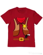 Tricou ADLER copil Cowboy Suit 1 Rosu