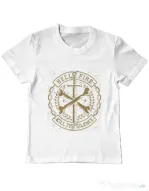 Tricou ADLER copil Cross Bones Alb