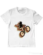 Tricou ADLER copil Cycling space Alb