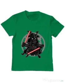 Tricou ADLER copil Darkside Samurai Verde mediu