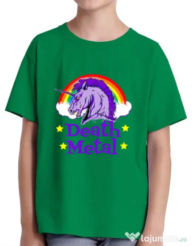 Tricou ADLER copil Death Metal Verde mediu