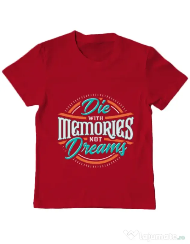 Tricou ADLER copil Die With Memories Not Dreams Rosu