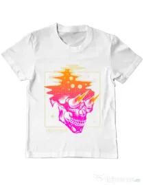 Tricou ADLER copil Distorted Alb