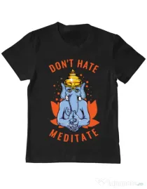 Tricou ADLER copil Don’t hate Negru