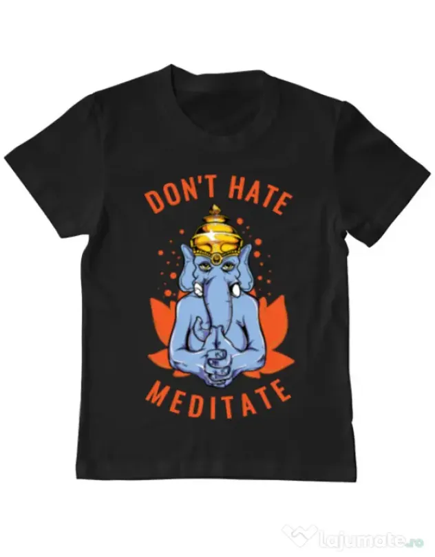Tricou ADLER copil Don’t hate Negru