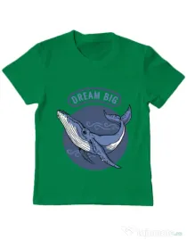 Tricou ADLER copil Dream big Verde mediu