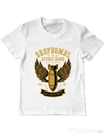 Tricou ADLER copil Dropbombs Alb
