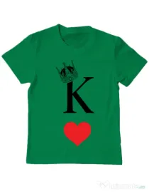Tricou ADLER copil Fancy King Verde mediu