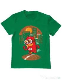 Tricou ADLER copil Flash minion Verde mediu