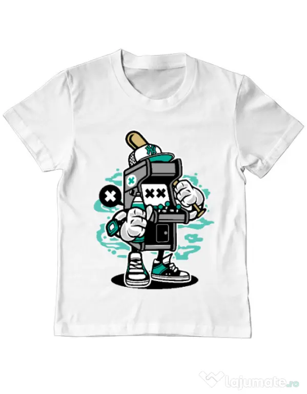 Tricou ADLER copil Game On 2 Alb