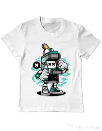 Tricou ADLER copil Game On 2 Alb