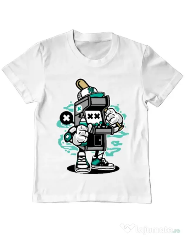 Tricou ADLER copil Game On 2 Alb