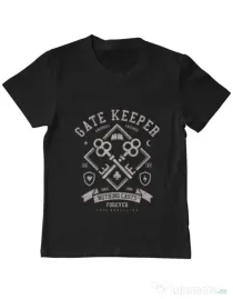 Tricou ADLER copil Gate Keeper Negru