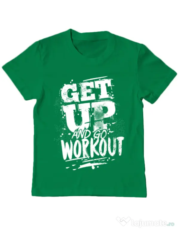 Tricou ADLER copil Get up and go workout Verde mediu