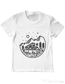 Tricou ADLER copil Go Outdoor Alb