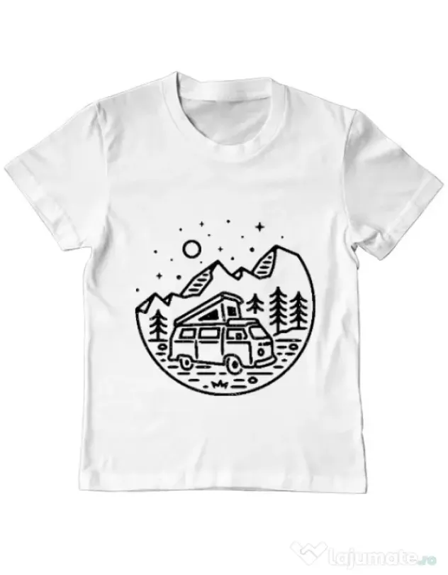 Tricou ADLER copil Go Outdoor Alb