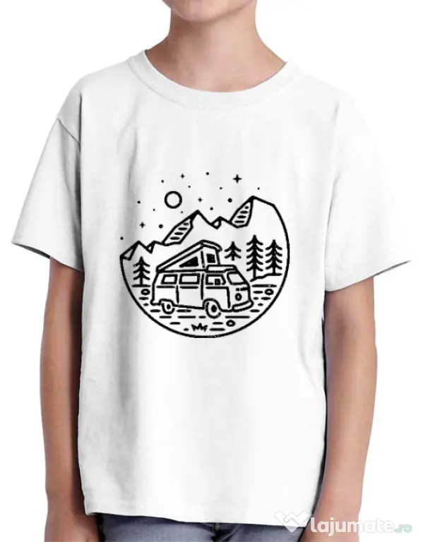 Tricou ADLER copil Go Outdoor Alb