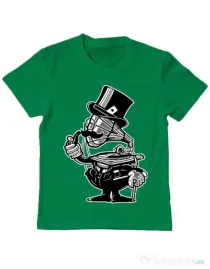 Tricou ADLER copil Gramophone head Verde mediu