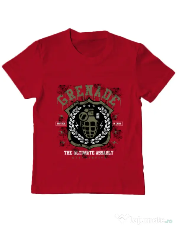 Tricou ADLER copil Grenade Rosu