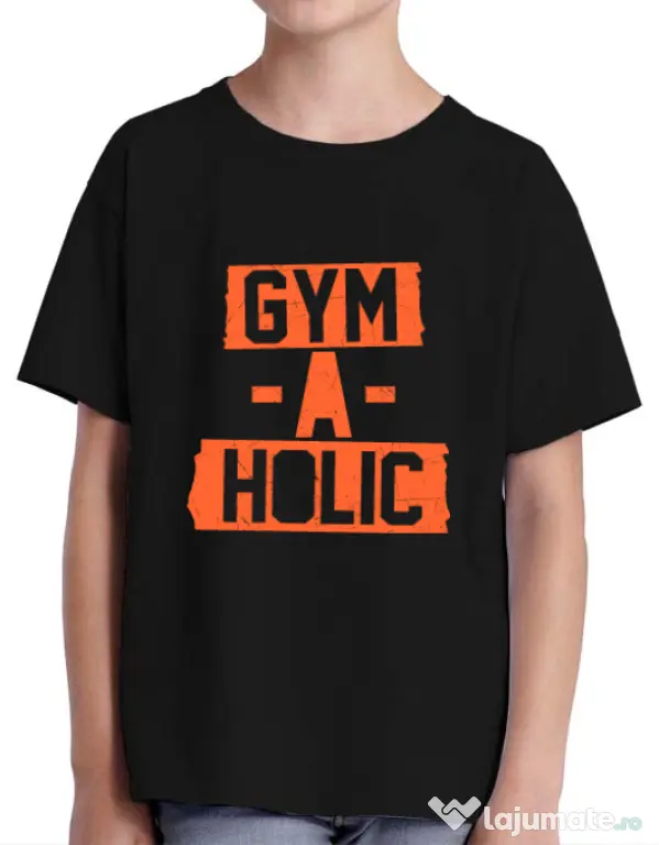Tricou ADLER copil Gymaholic Negru