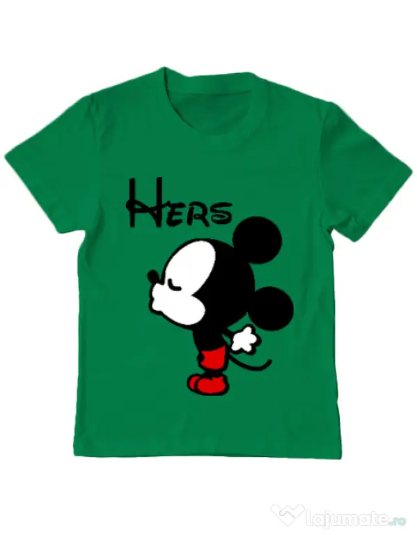 Tricou ADLER copil Hers Mickey Verde mediu