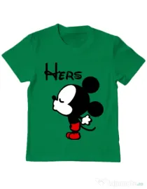Tricou ADLER copil Hers Mickey Verde mediu